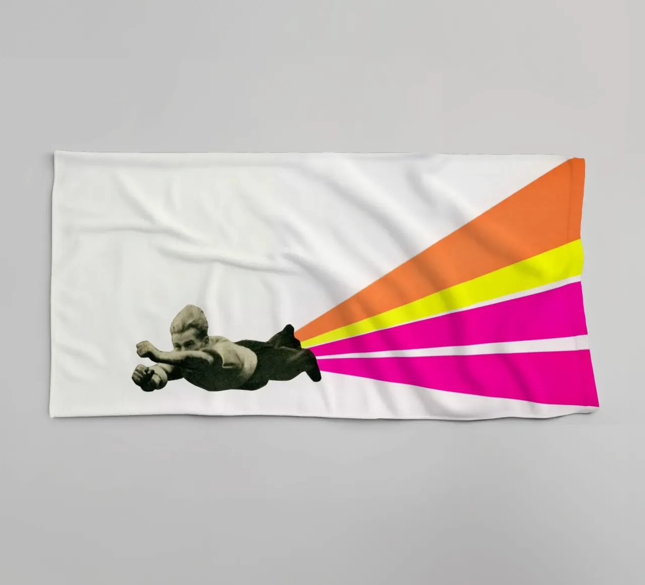 Superheld badhanddoek van Cassia Beck Collage