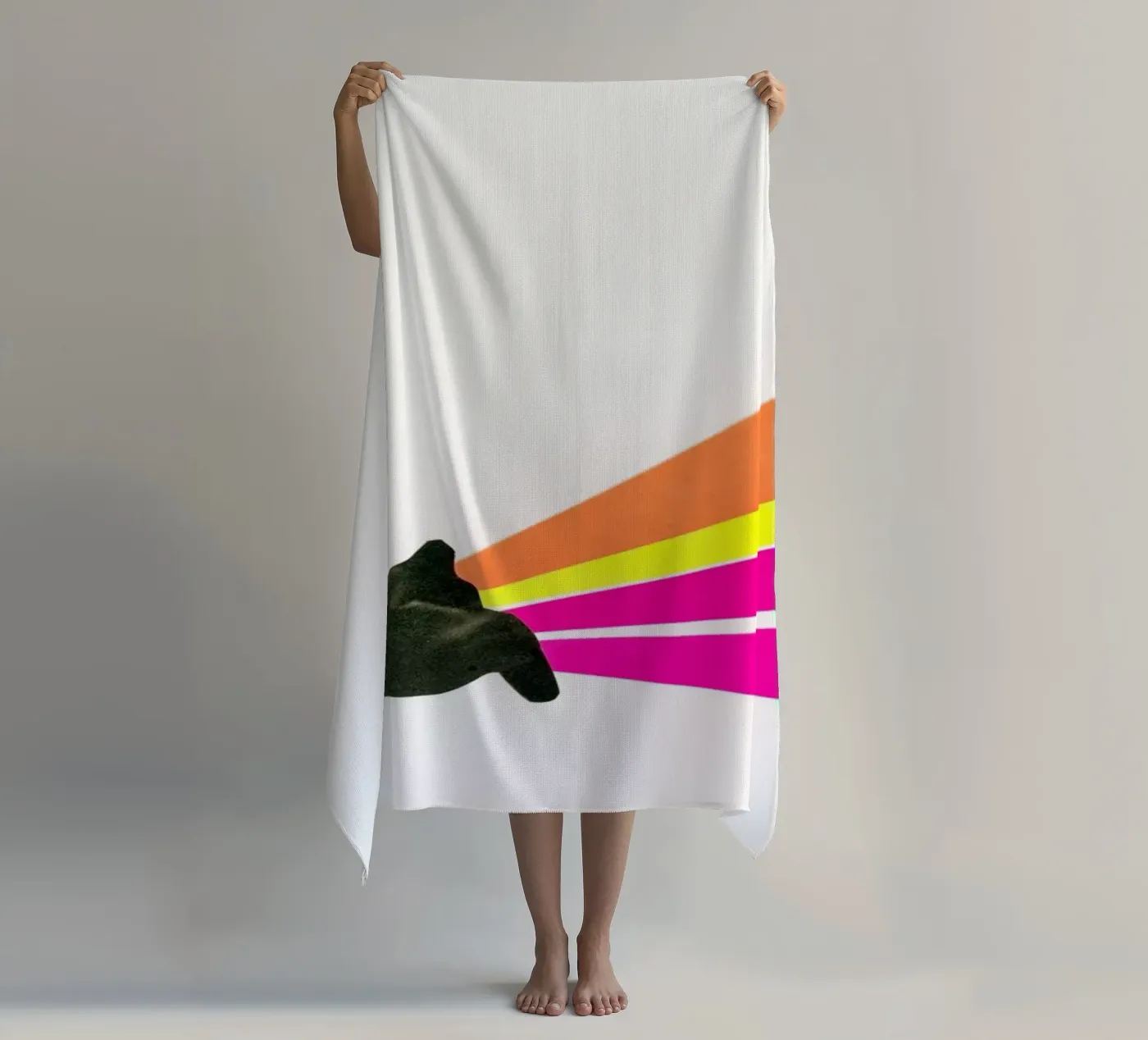 Superheld strandhanddoek van Cassia Beck Collage
