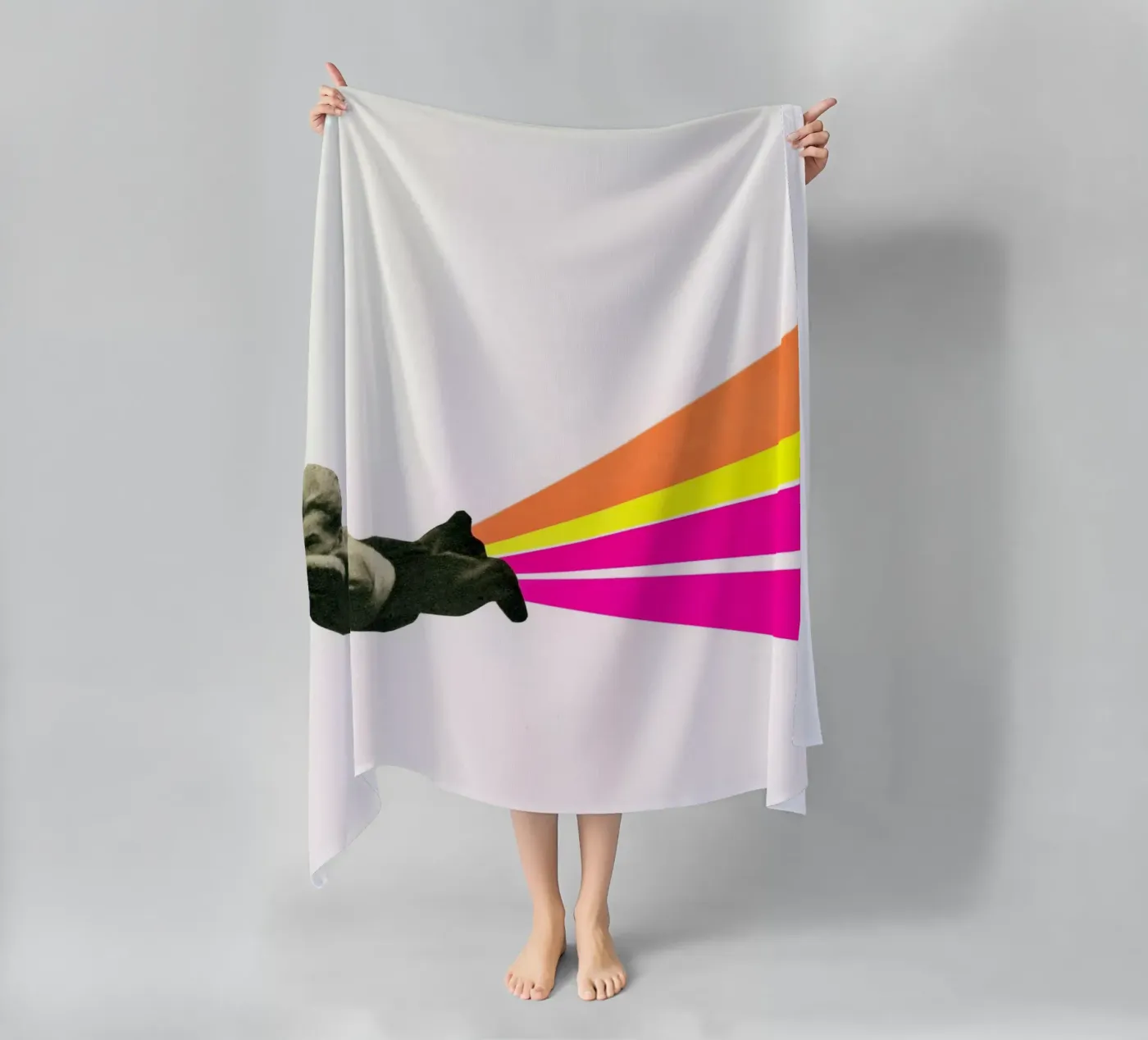 Superheld strandhanddoek van Cassia Beck Collage