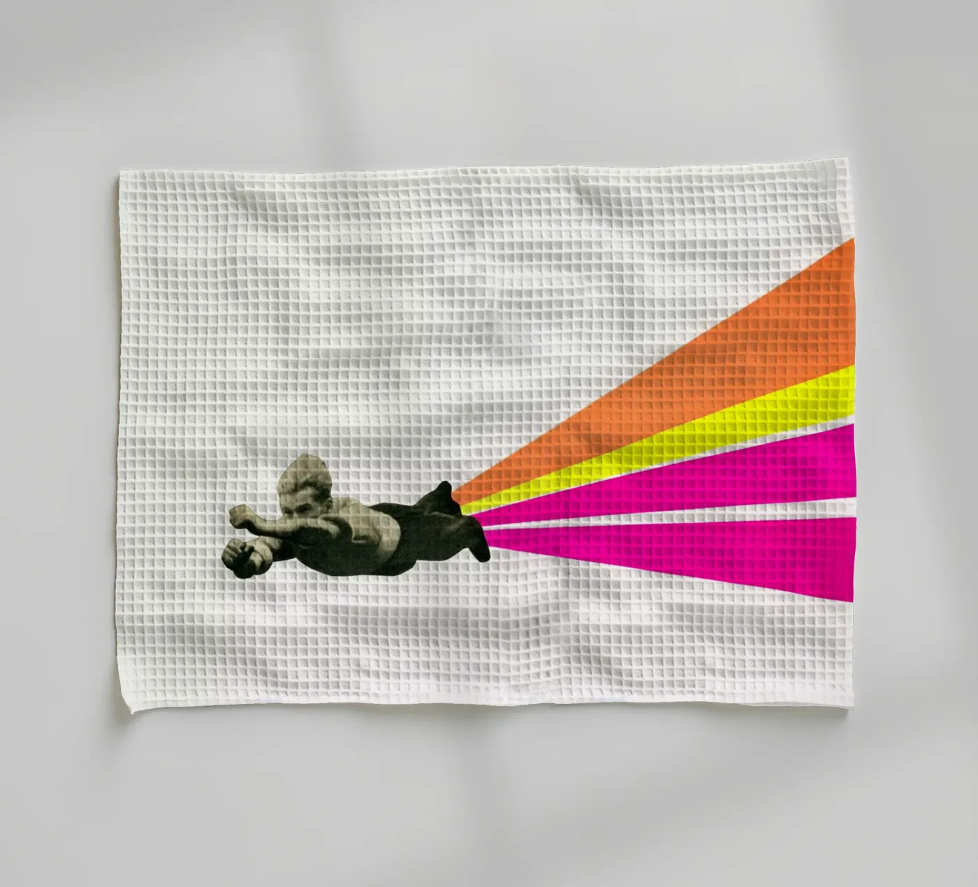 Superheld theedoek van Cassia Beck Collage