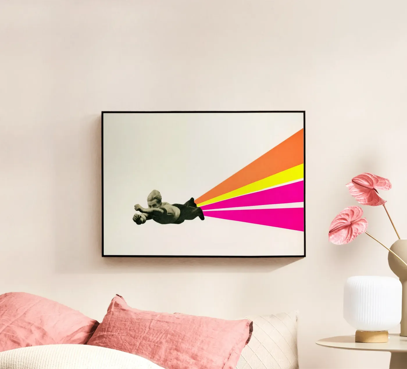 Superhelden Acryl-Glas von Cassia Beck Collage