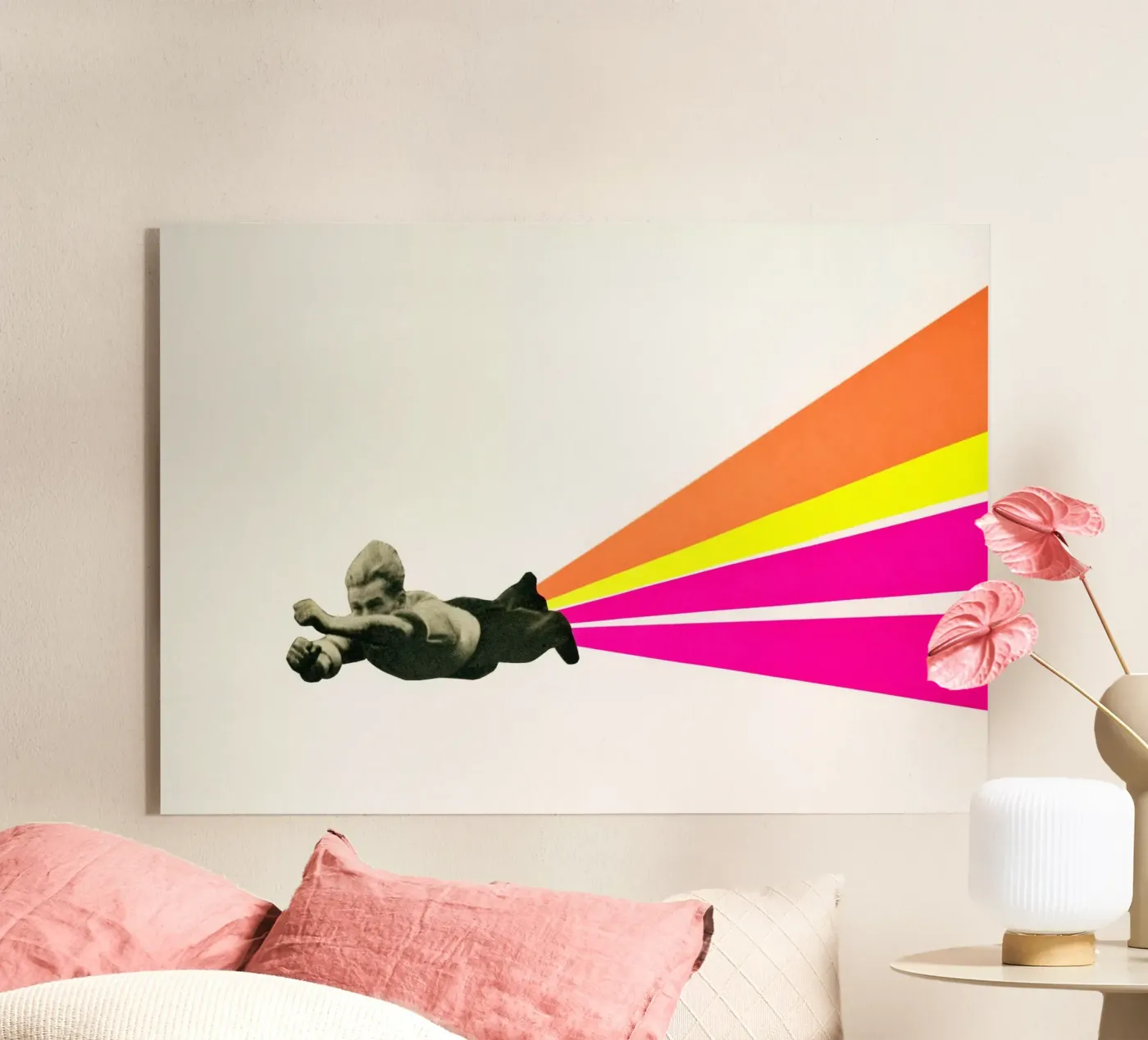 Superhero plexiglass da Cassia Beck Collage