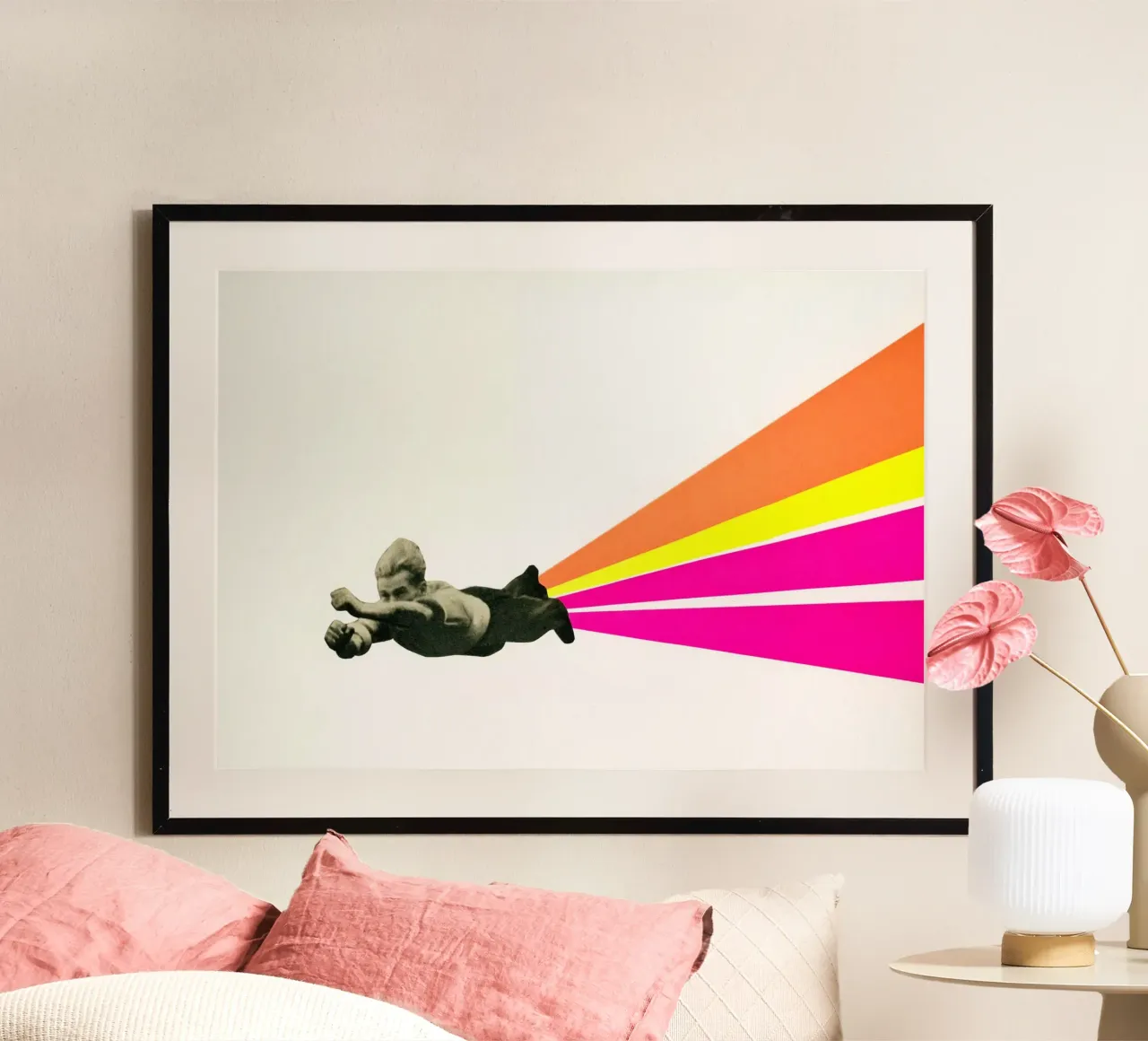 Superheld poster van Cassia Beck Collage