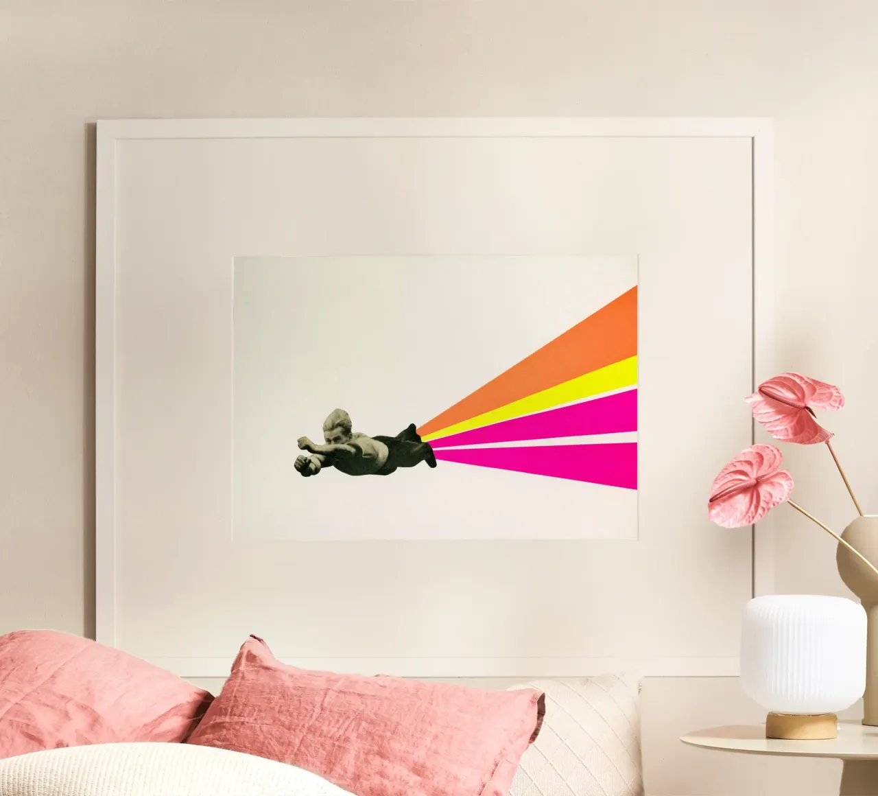 Superheld poster van Cassia Beck Collage