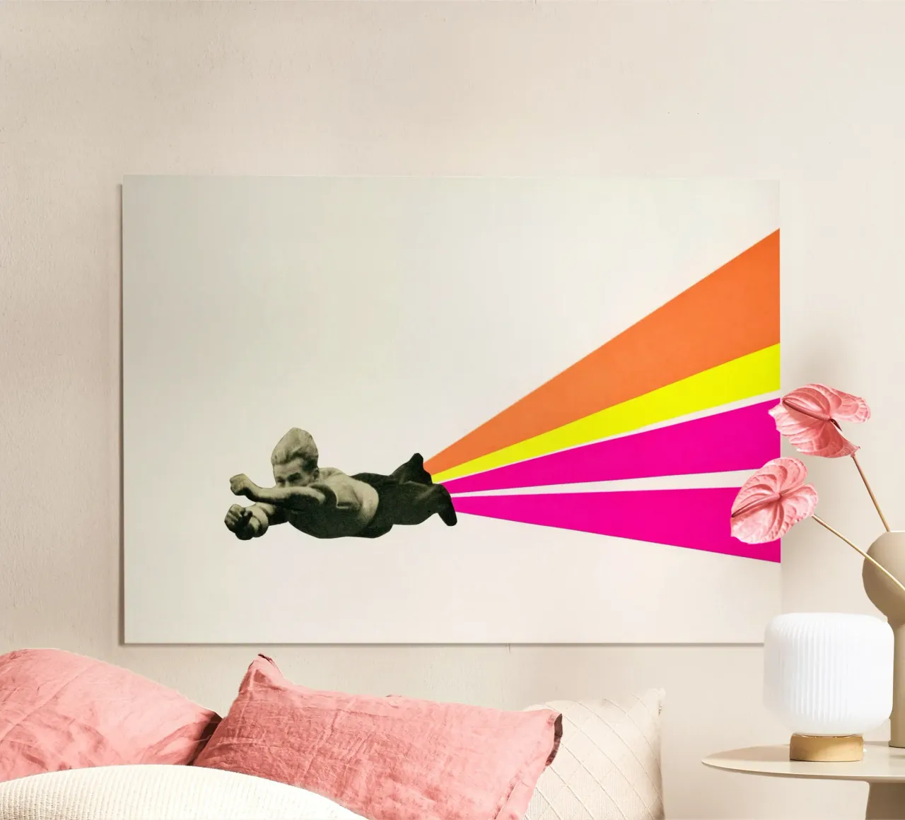 Superheld poster van Cassia Beck Collage