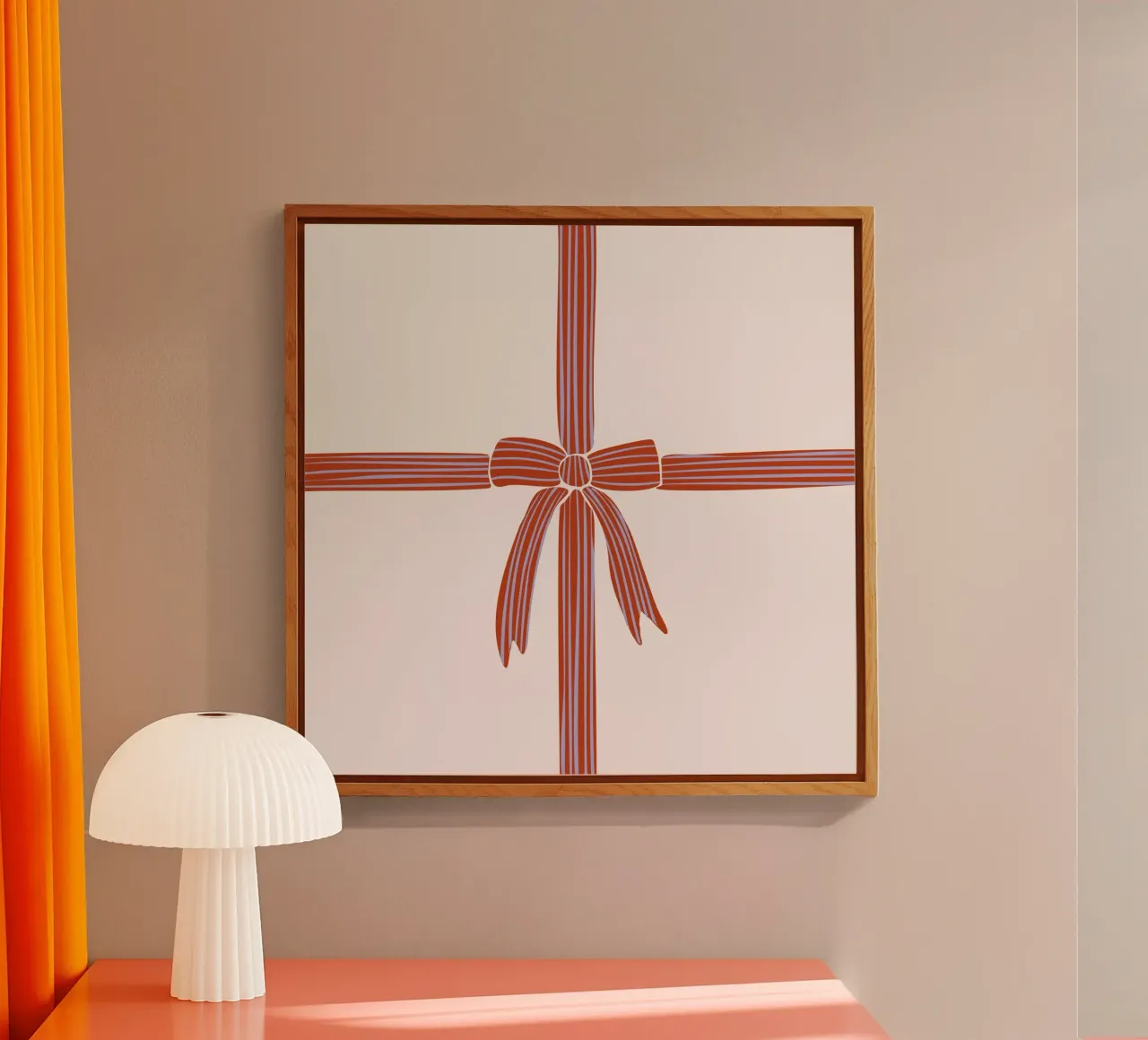 Schleife | beige plexiglass da moDeern