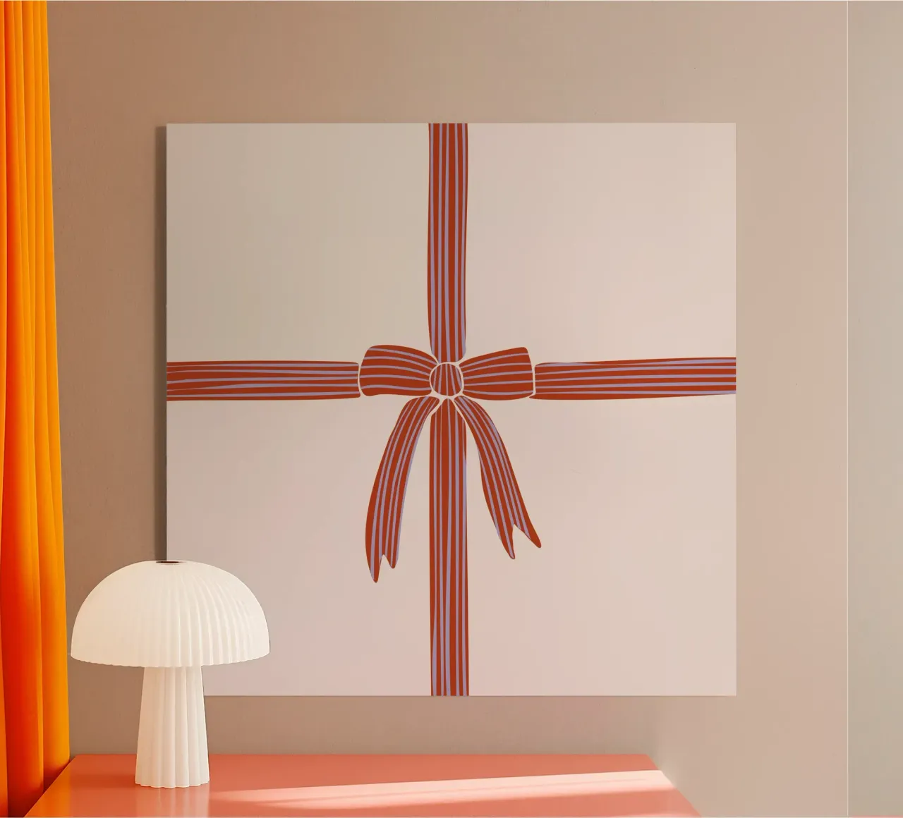 Schleife | beige plexiglass da moDeern