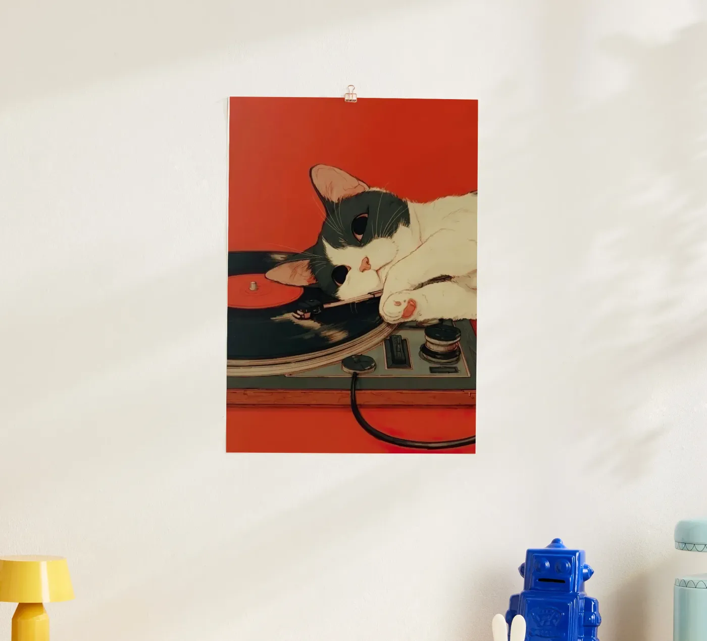 Retro Cat poster van Robert Hoff