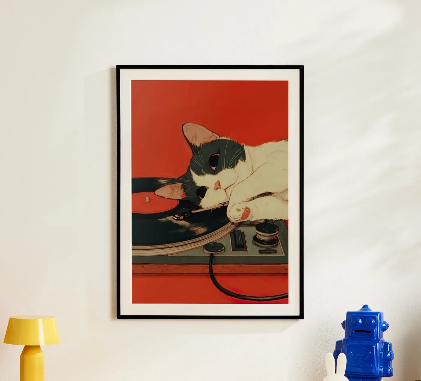Retro Cat poster van Robert Hoff