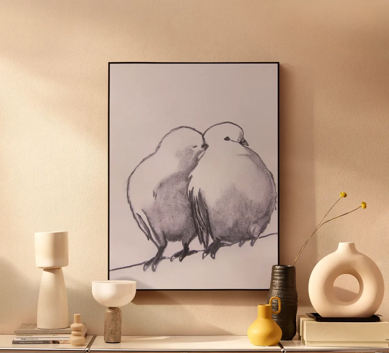 Uccelli d'amore plexiglass da Teresa André