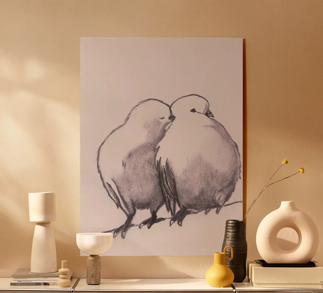 Uccelli d'amore plexiglass da Teresa André