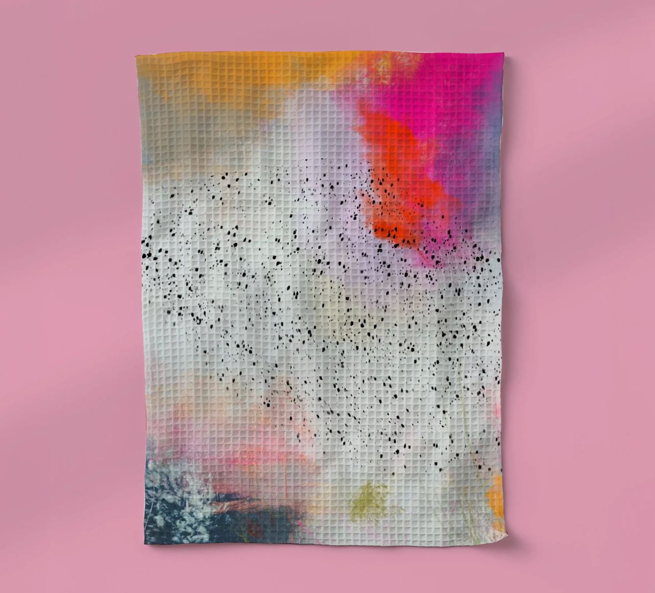 Dance of the starlings - Sort Sol tea towel by Annikamilla