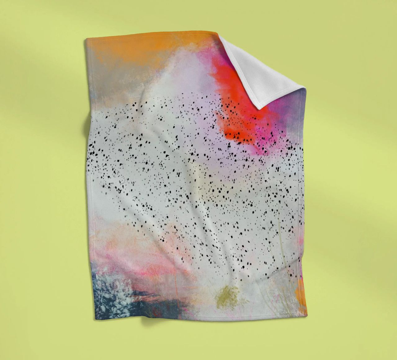 Dance of the starlings - Sort Sol fleece blanket by Annikamilla