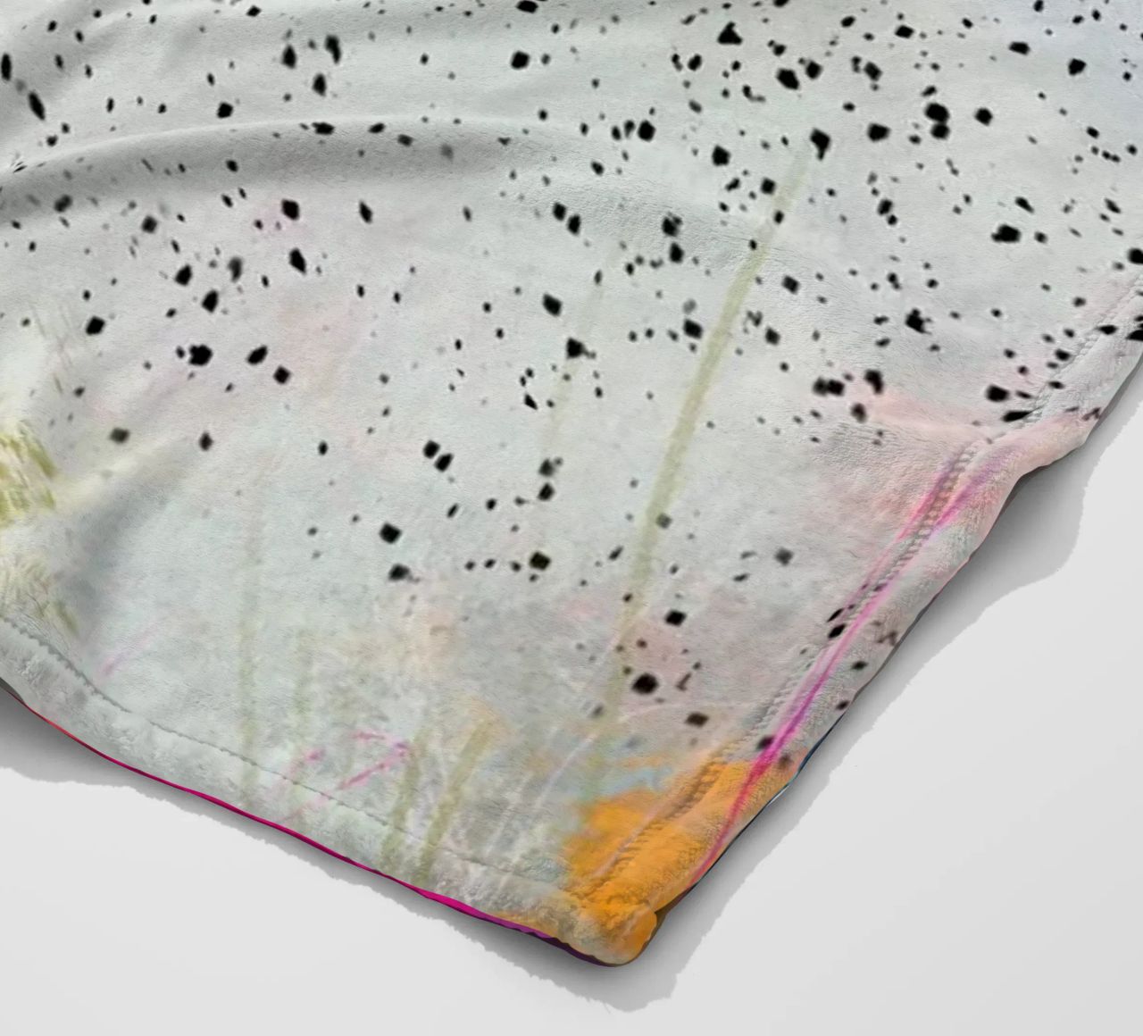 Dance of the starlings - Sort Sol fleece blanket by Annikamilla