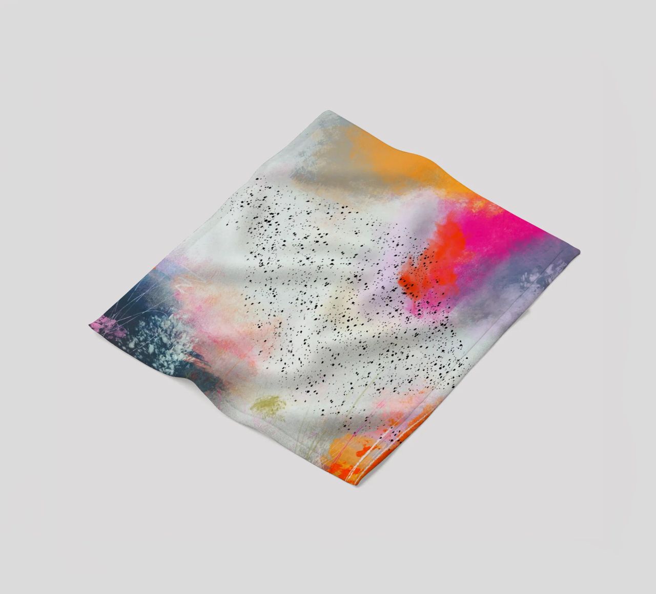 Dance of the starlings - Sort Sol fleece blanket by Annikamilla