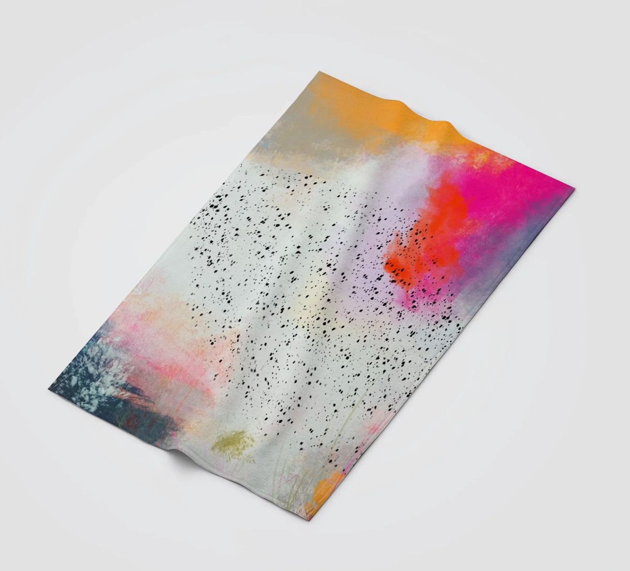 Dance of the starlings - Sort Sol fleece blanket by Annikamilla