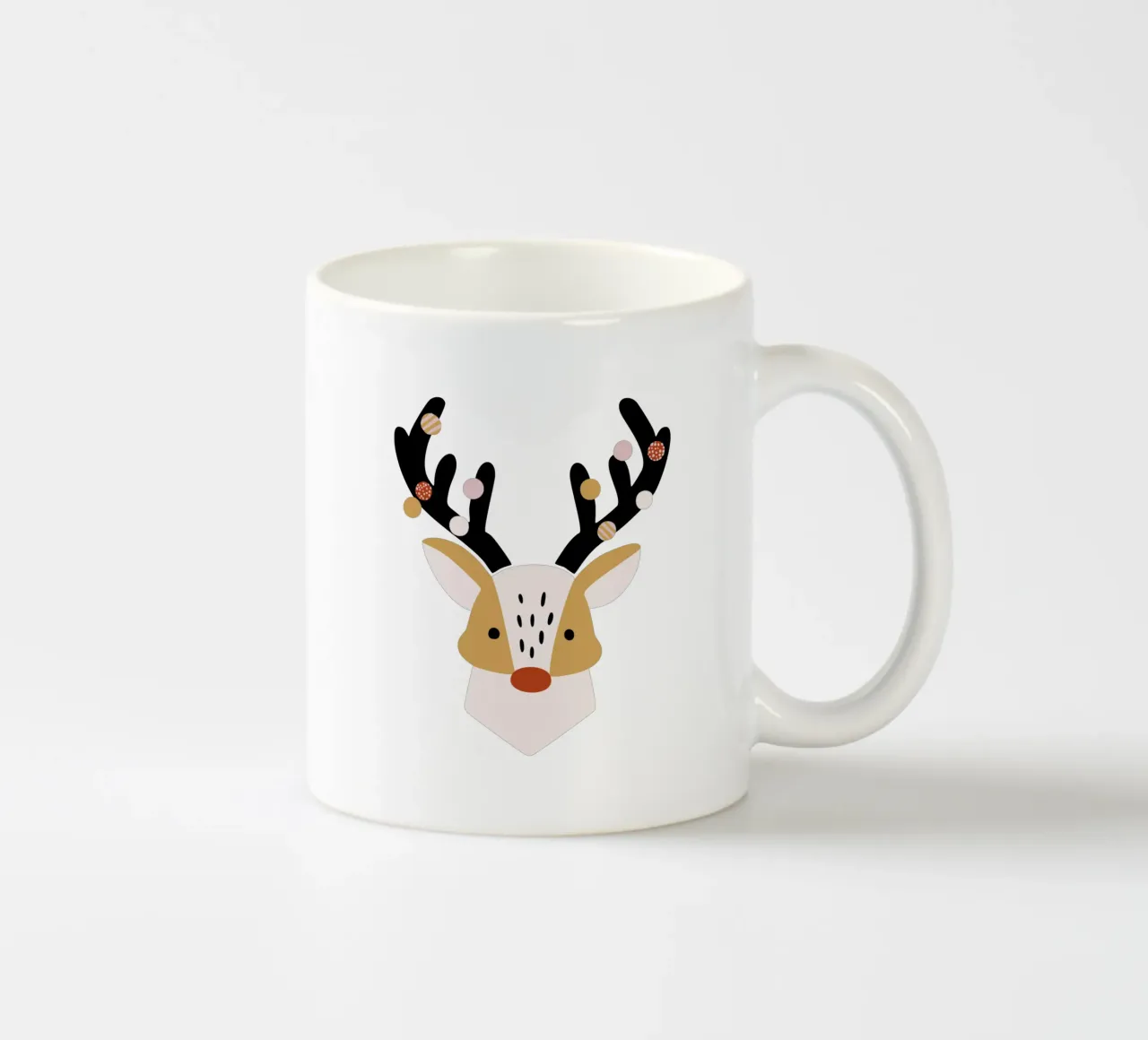 Hirsch tazza in ceramica da modeern