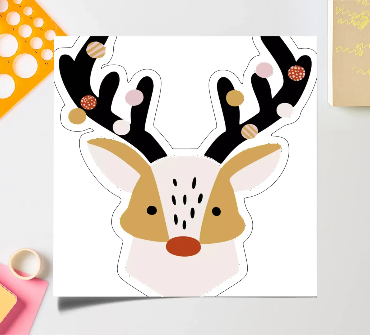 Hirsch stickervel van moDeern