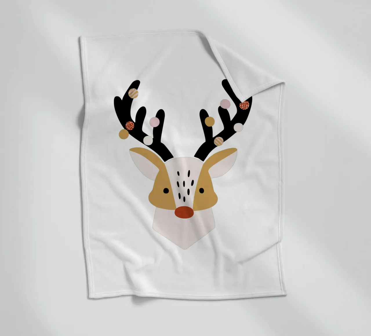 Hirsch Fleecedecke von moDeern