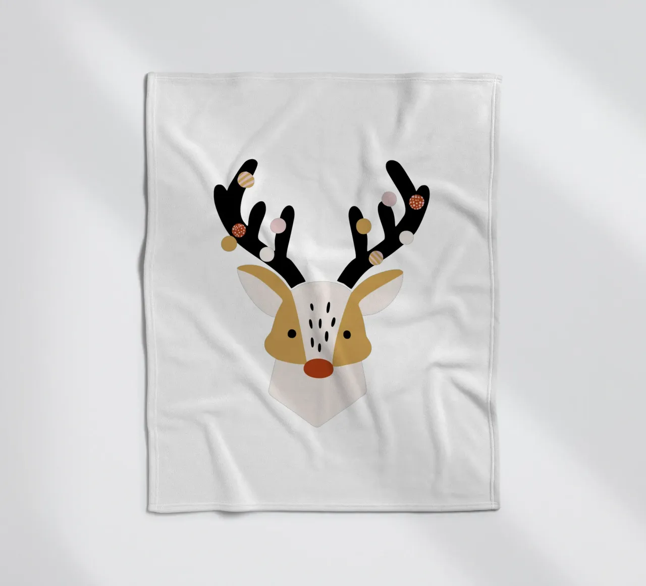 Hirsch Fleecedecke von moDeern