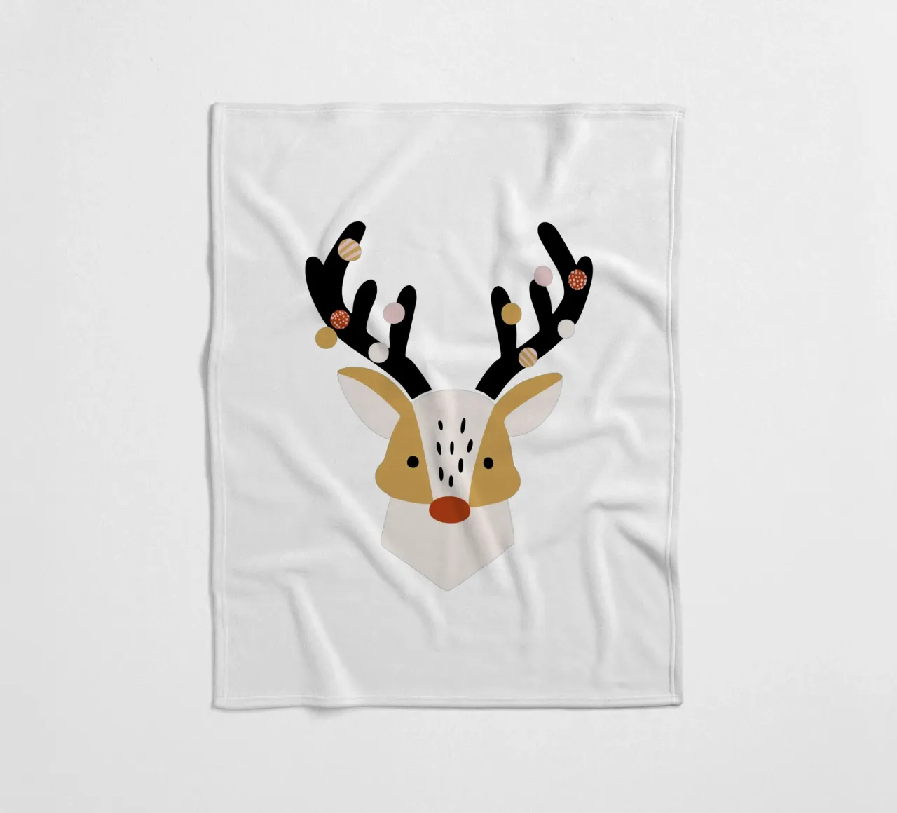 Hirsch Fleecedecke von moDeern