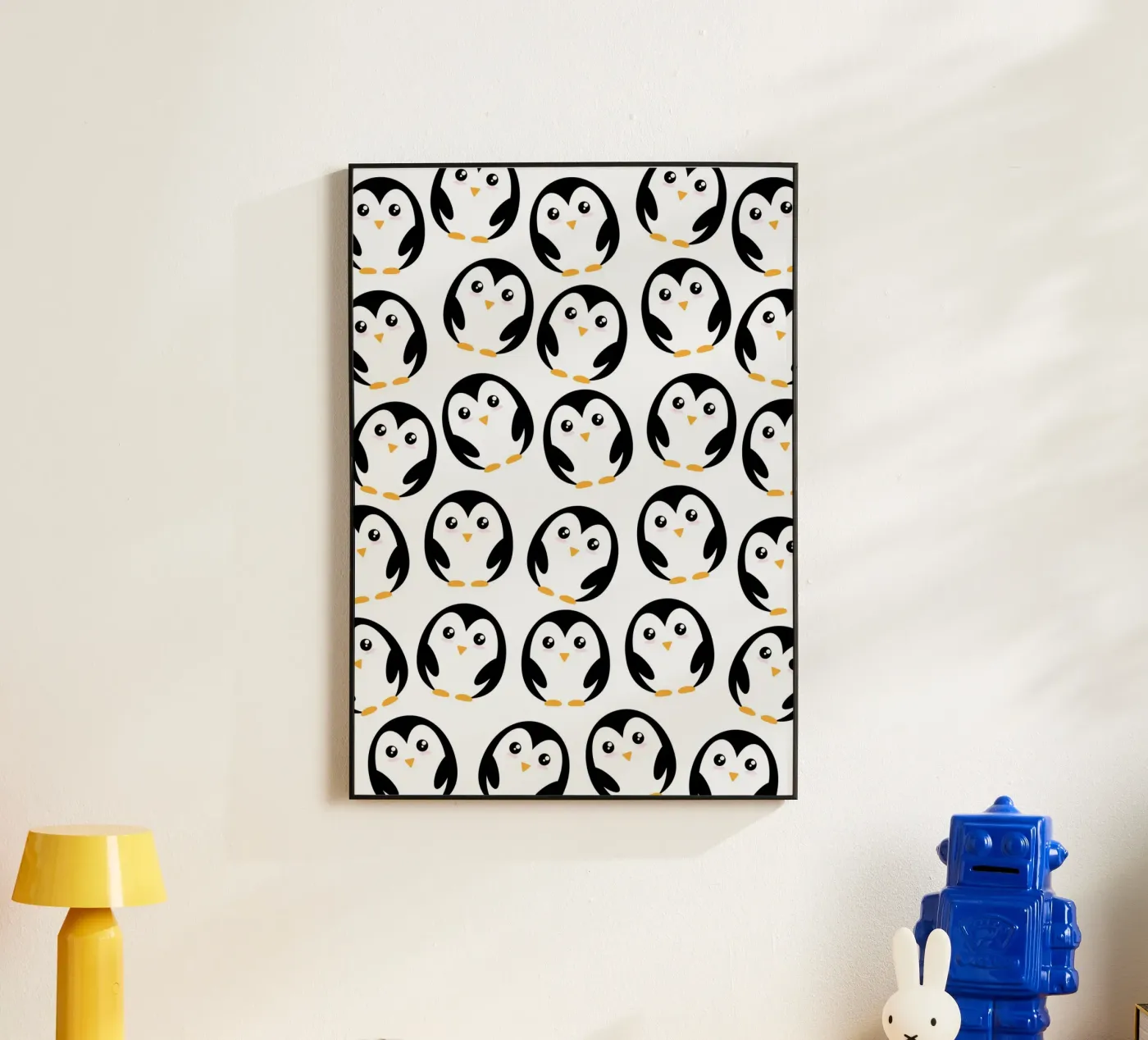 Penguins alluminio dibond da Happypatterns
