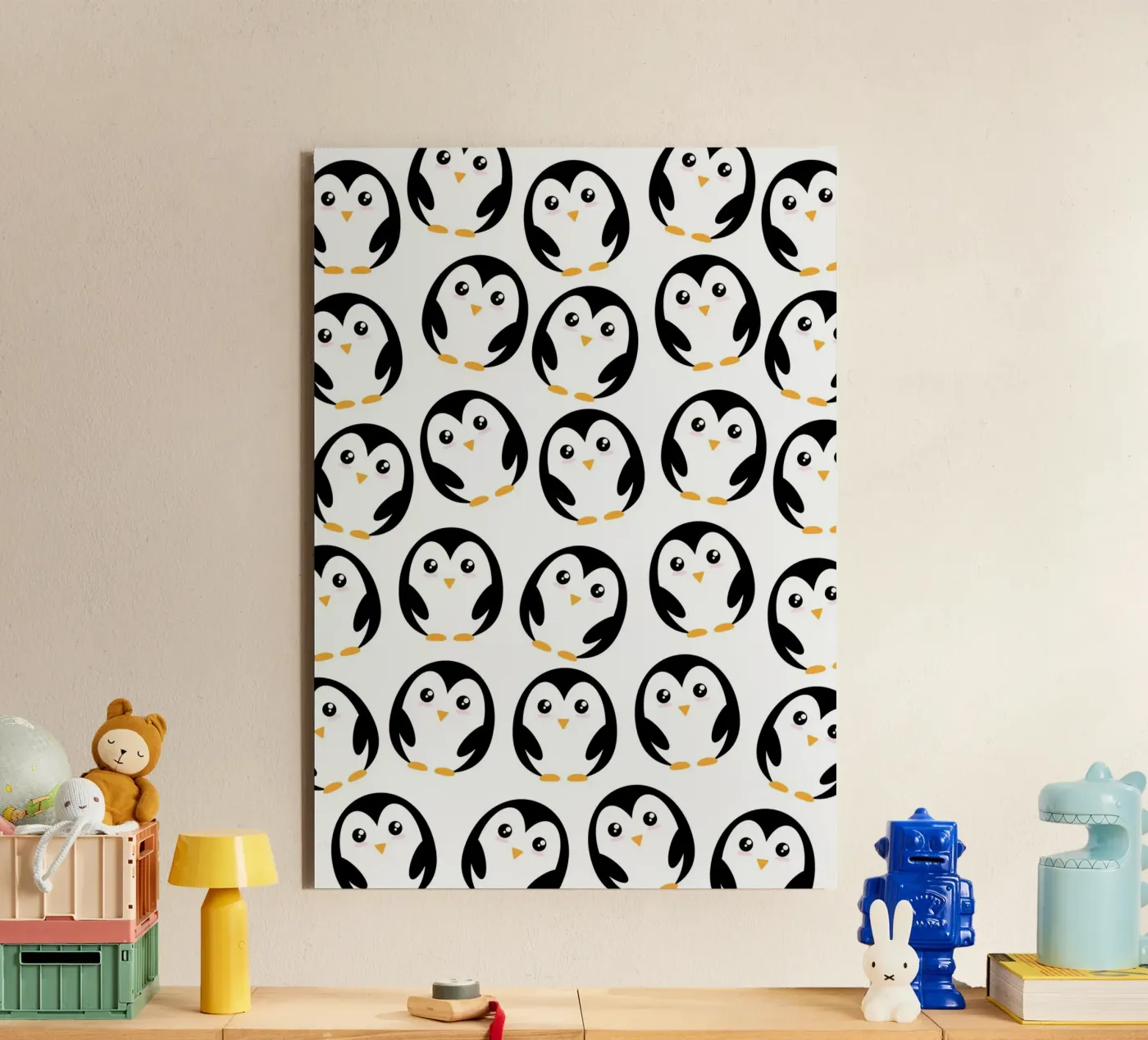 Penguins alluminio dibond da Happypatterns