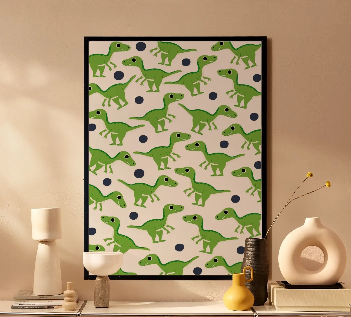 Dinosaurs poster by Happypatterns