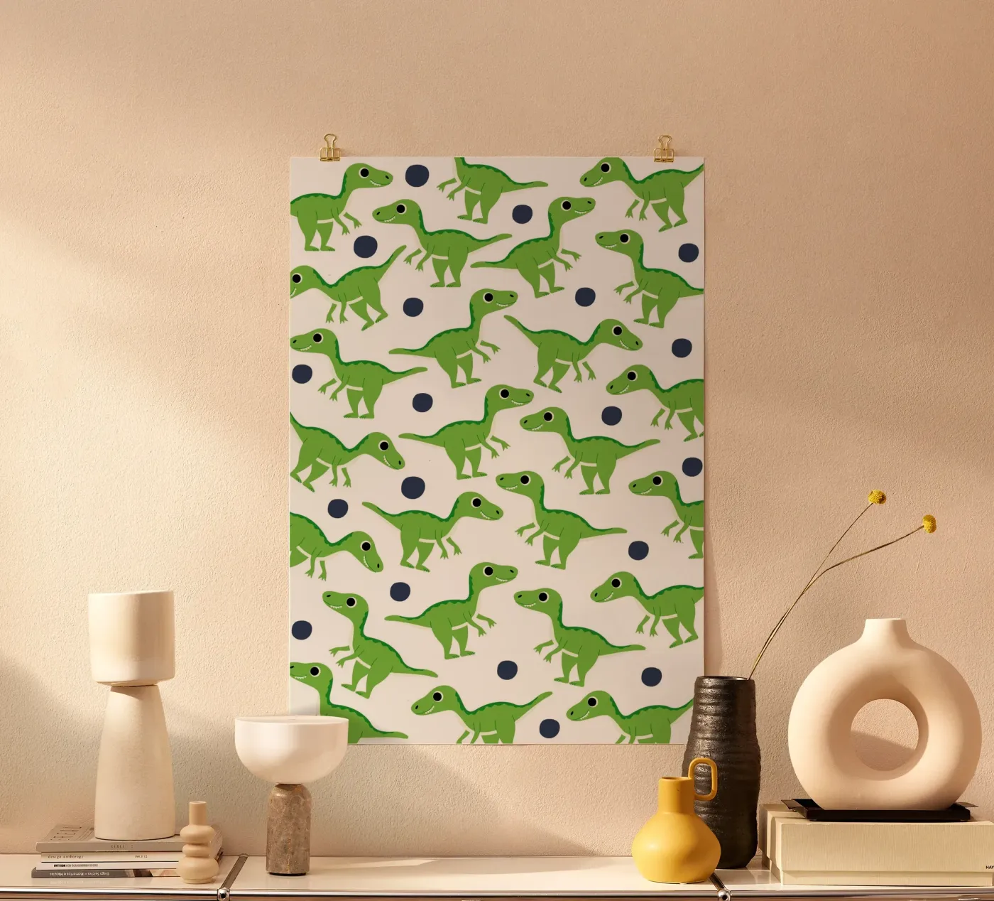 Dinosaurs poster by Happypatterns