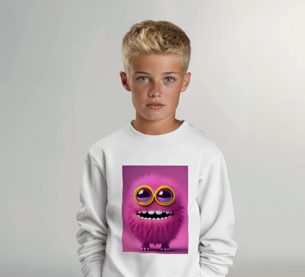 piccolo mostro 1 felpa bambino da Rezh creations