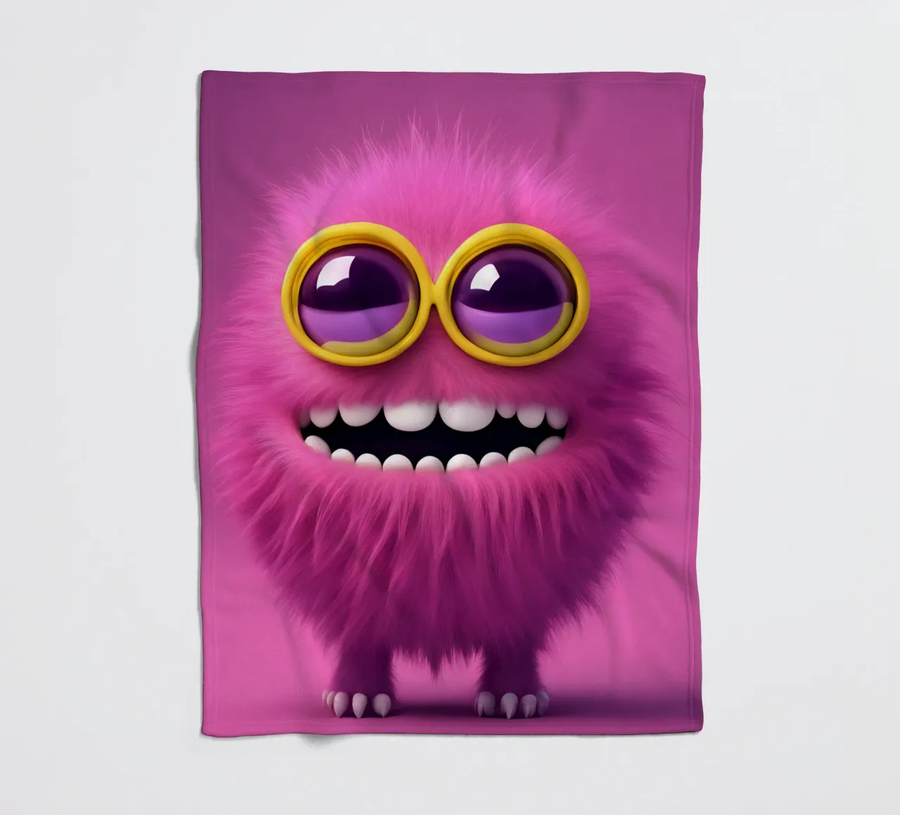 piccolo mostro 1 coperta in pile da Rezh creations