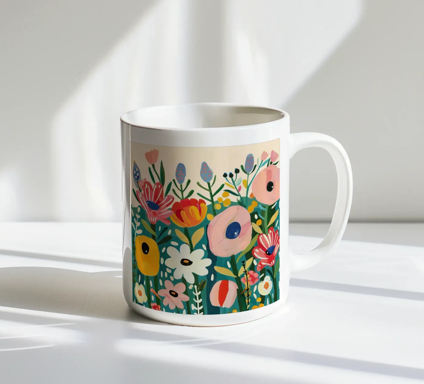 Bloomscape ceramic mug by Kiara