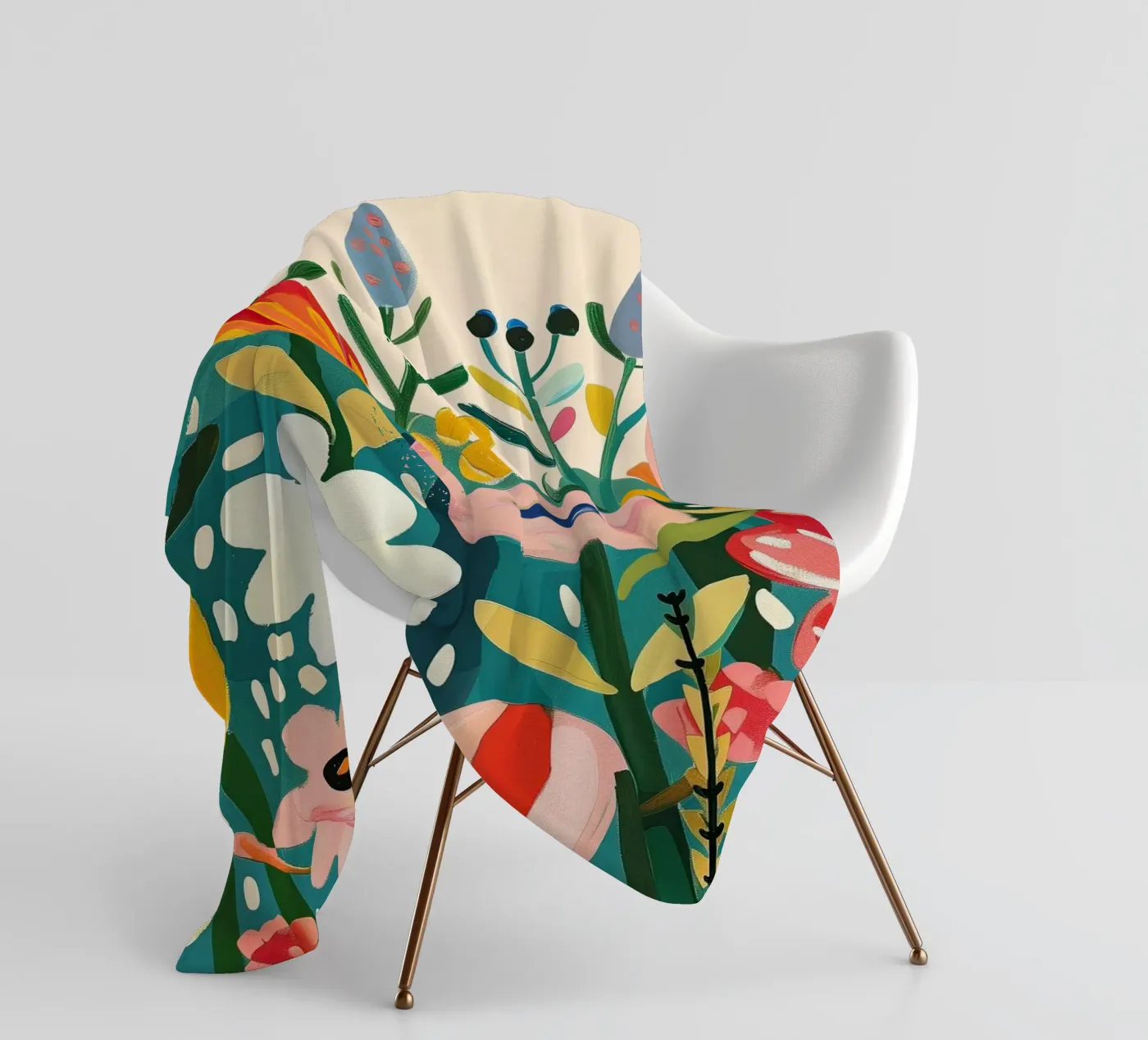 Bloomscape fleece blanket by Kiara