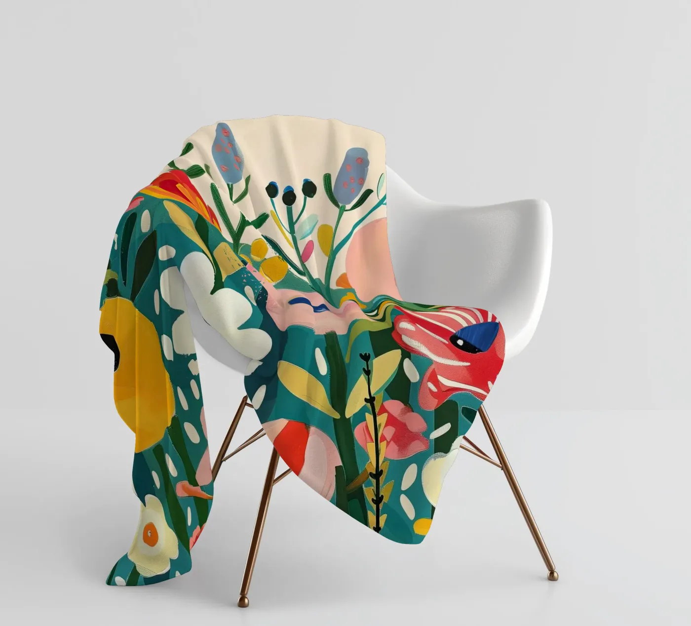 Bloomscape fleece blanket by Kiara