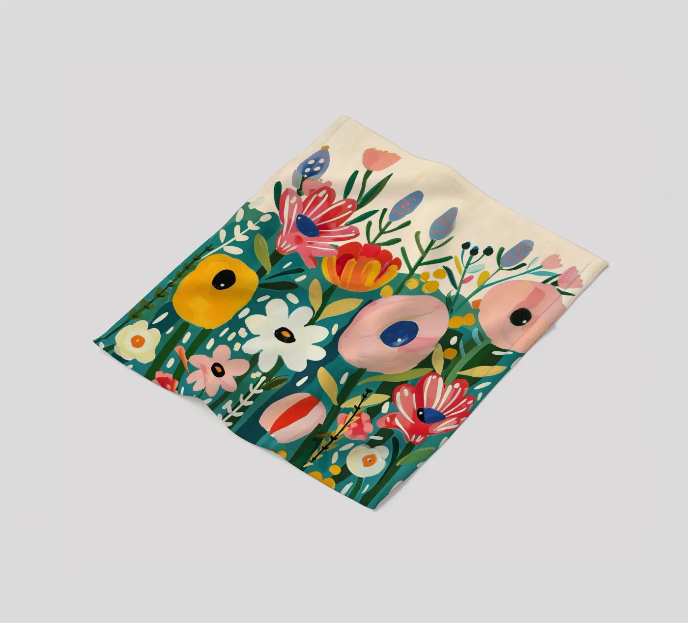 Bloomscape fleece blanket by Kiara