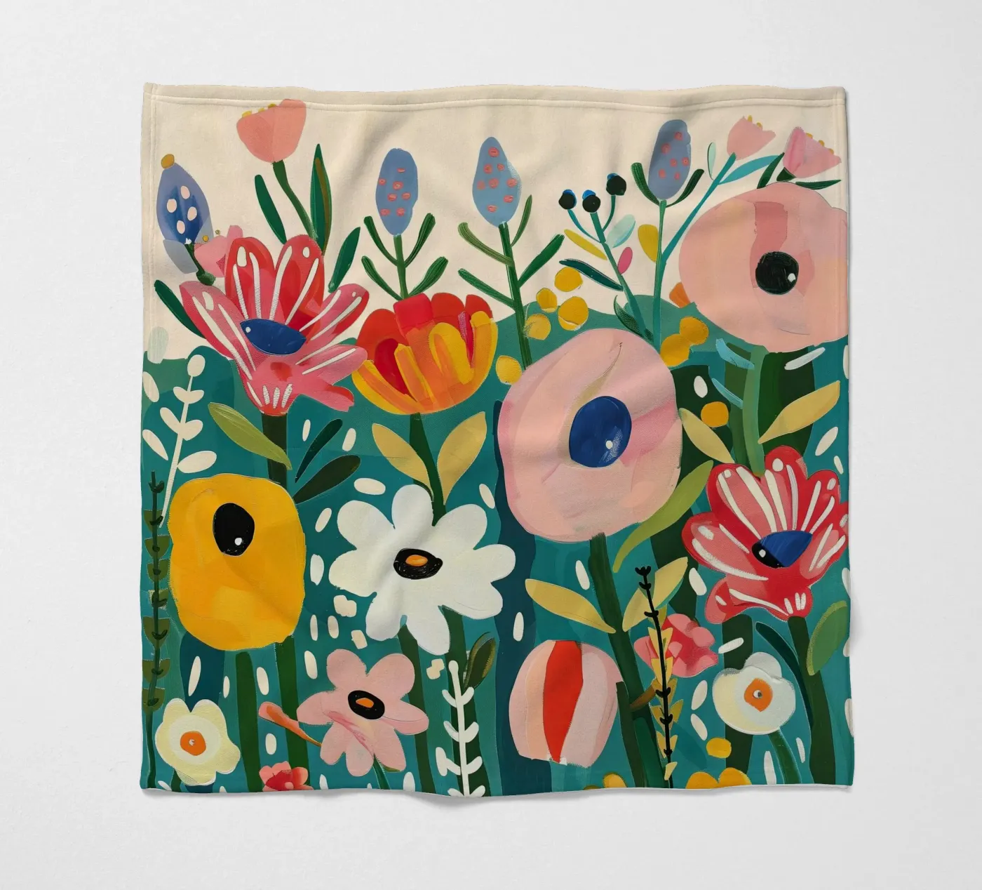 Bloomscape fleece blanket by Kiara