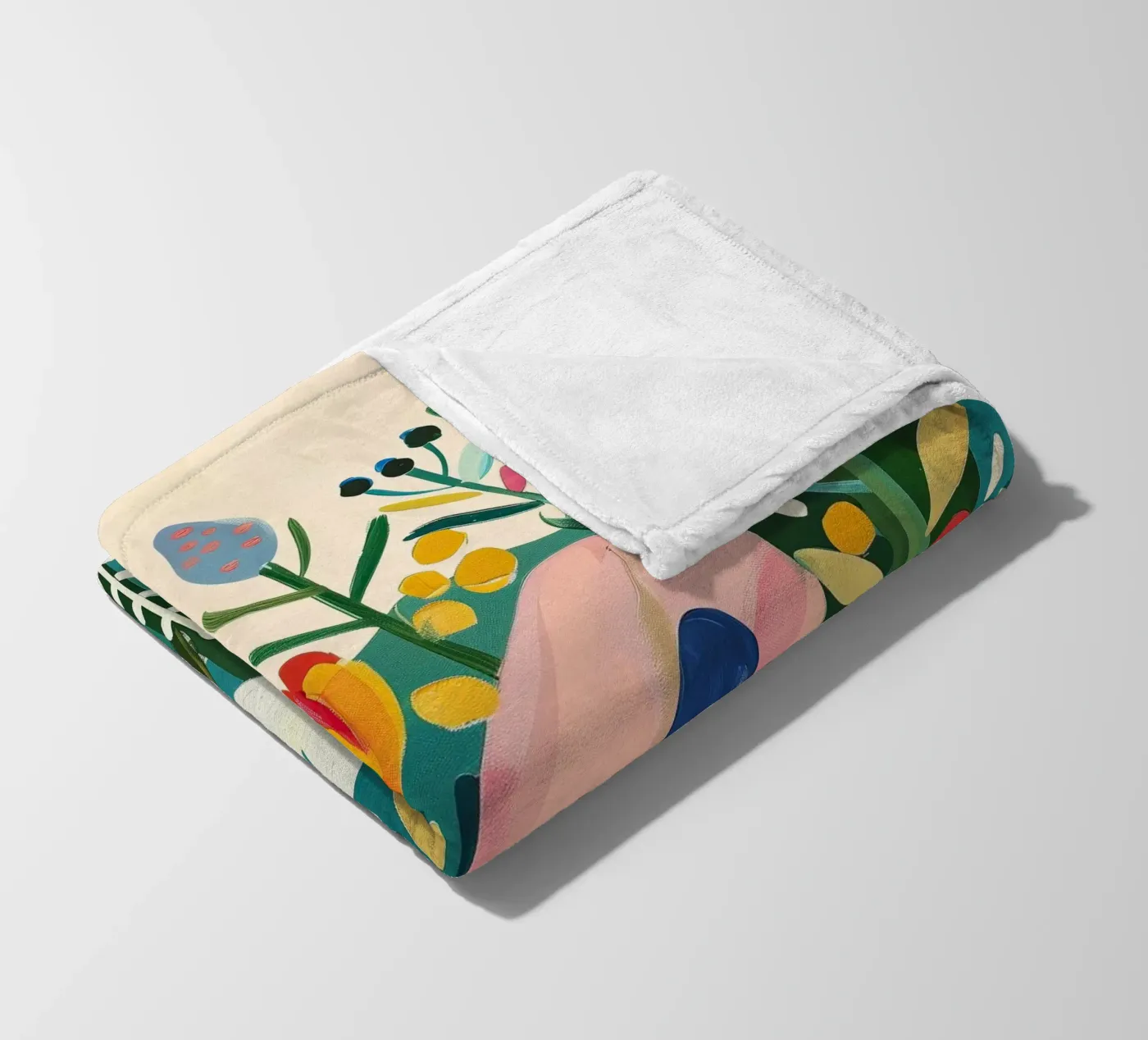 Bloomscape fleece blanket by Kiara