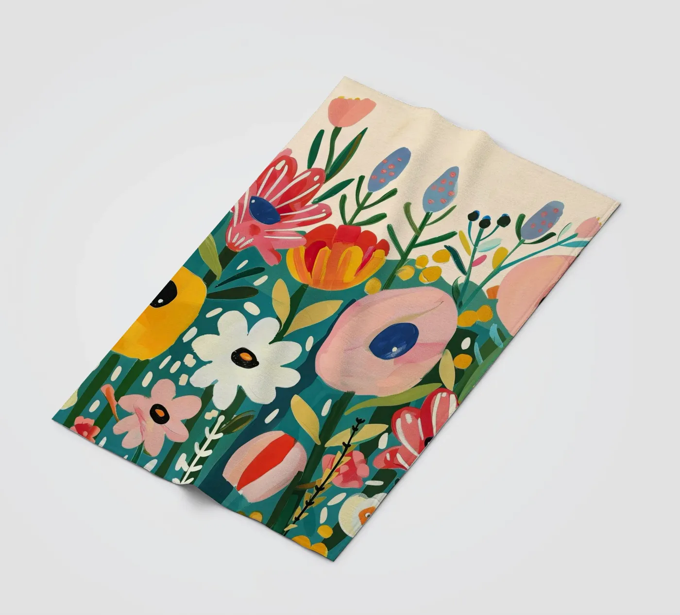 Bloomscape fleece blanket by Kiara
