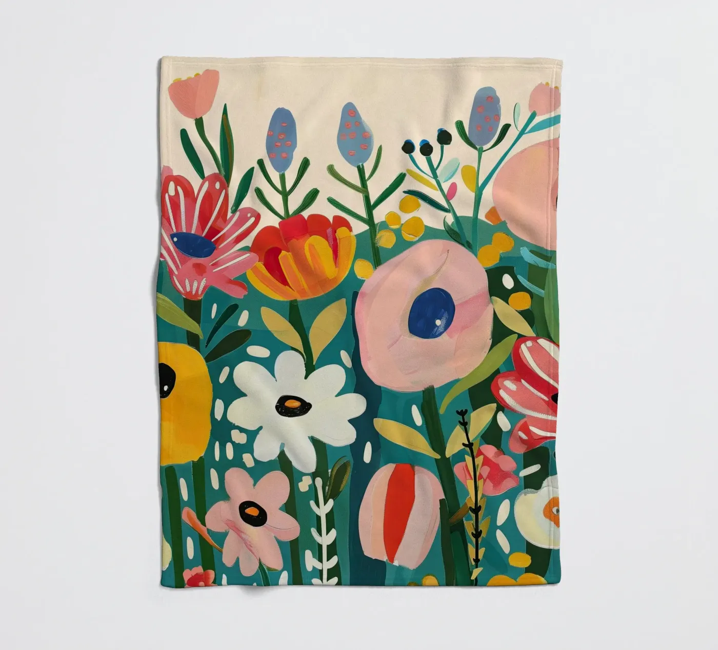 Bloomscape fleece blanket by Kiara