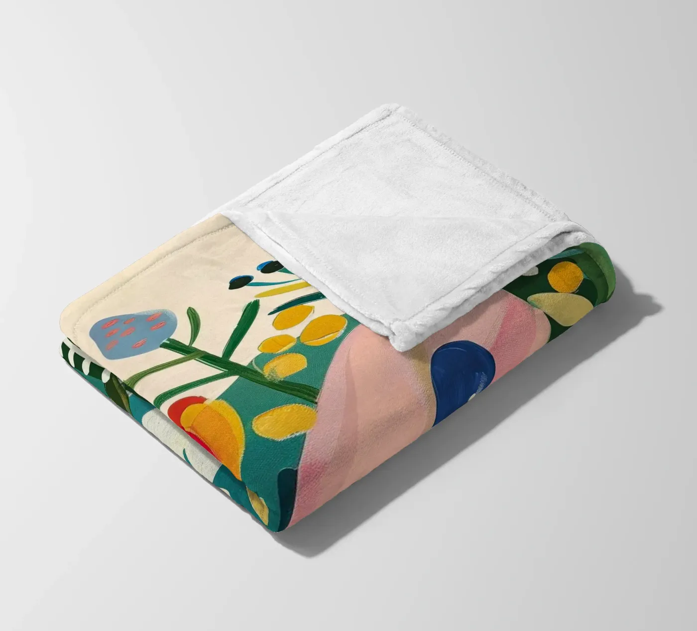Bloomscape fleece blanket by Kiara