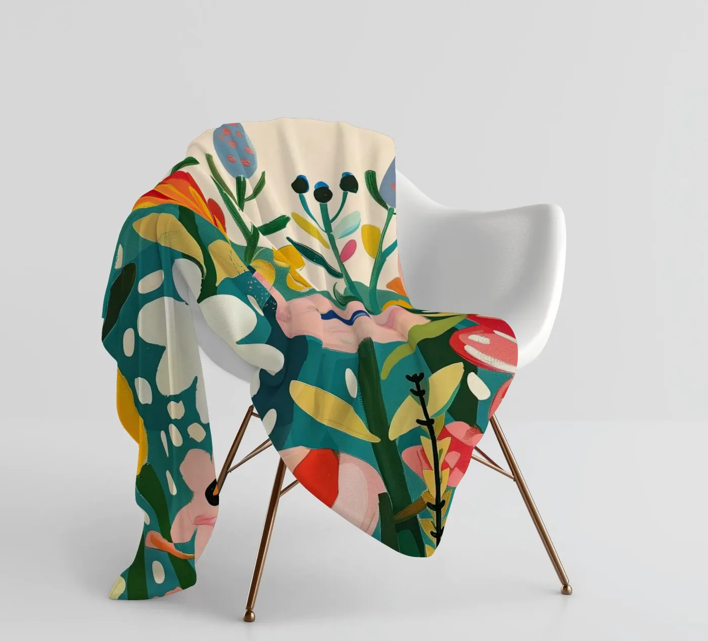 Bloomscape fleece blanket by Kiara