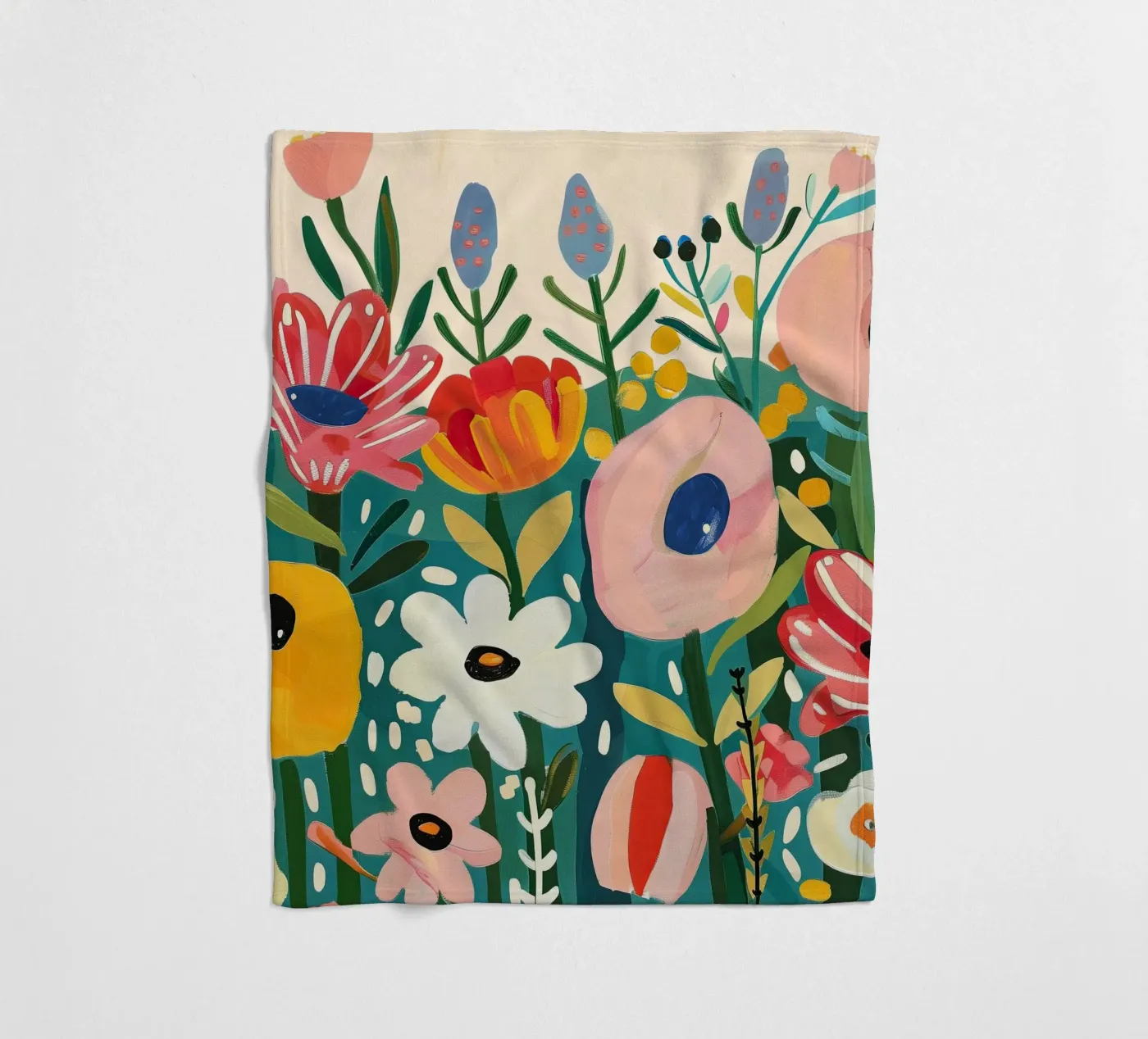 Bloomscape fleece blanket by Kiara