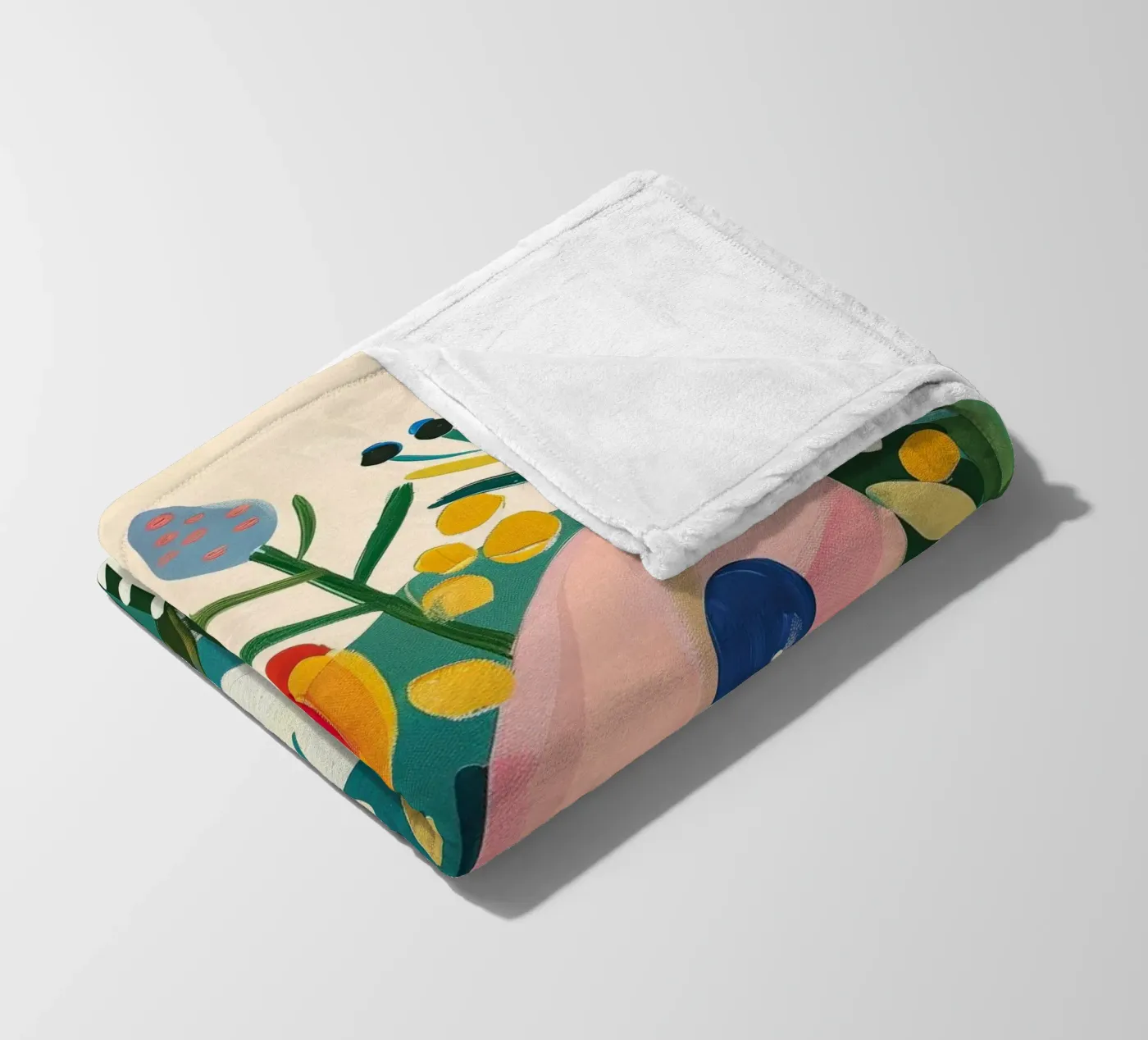 Bloomscape fleece blanket by Kiara