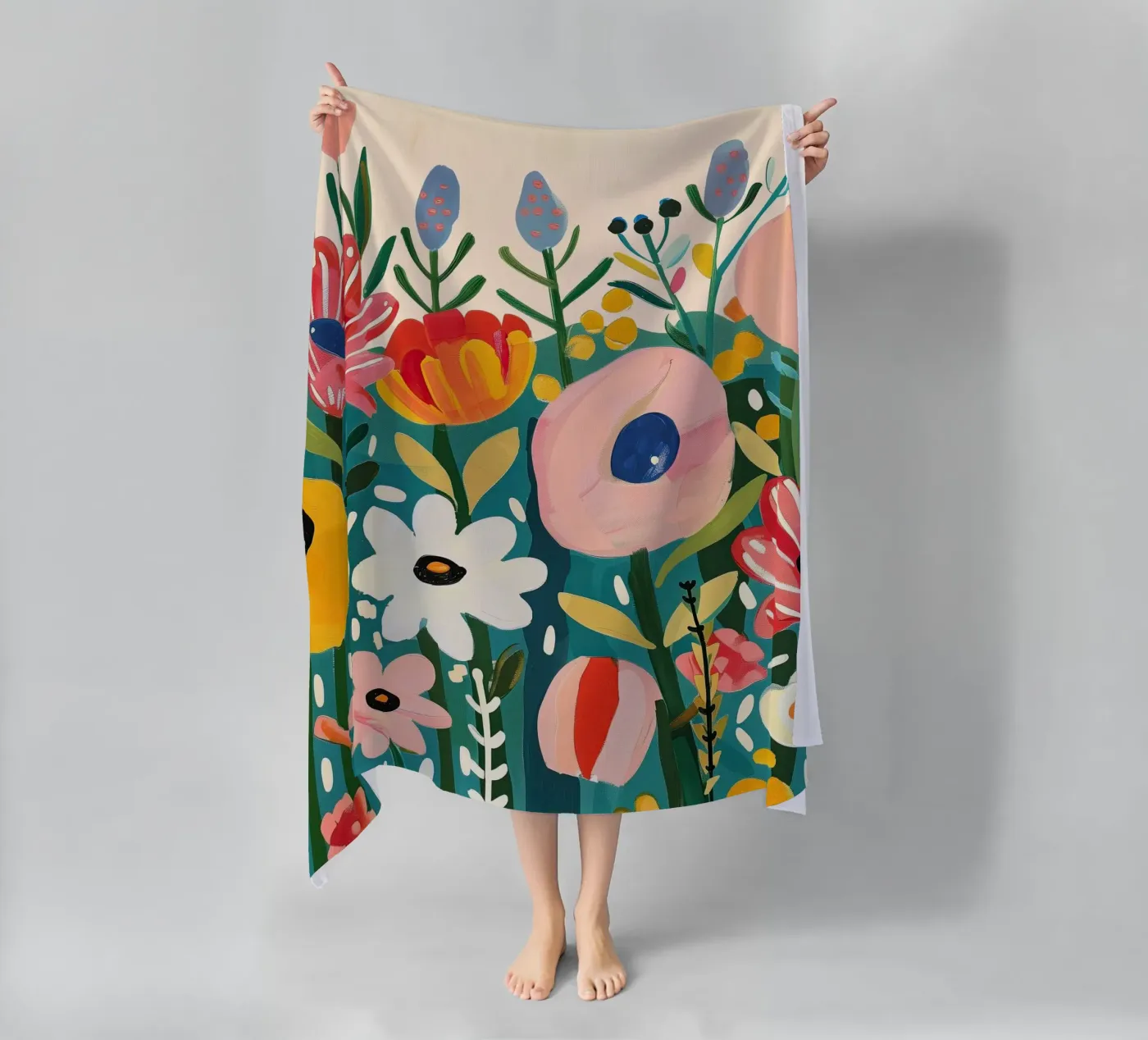 Bloomscape strandhanddoek van Kiara