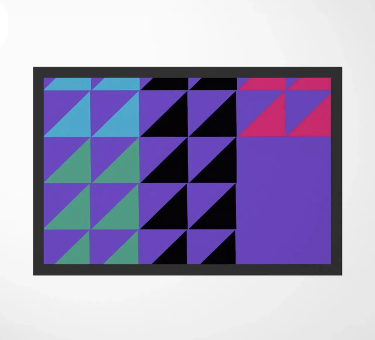 Concentric Vivid doormat by Rocket68