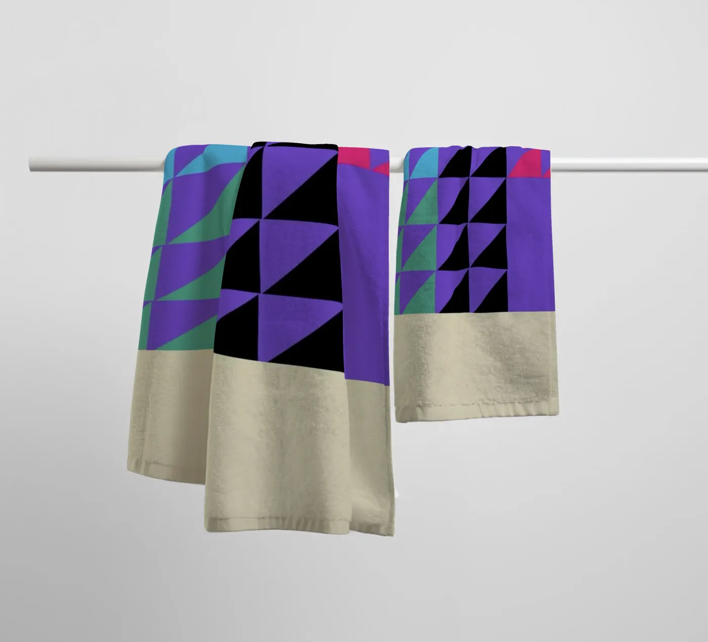 Concentric Vivid towel by Rocket68