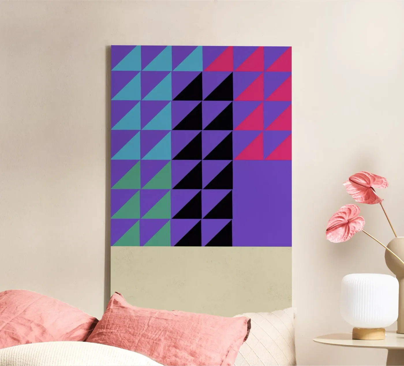 Concentric Vivid canvas by Rocket68