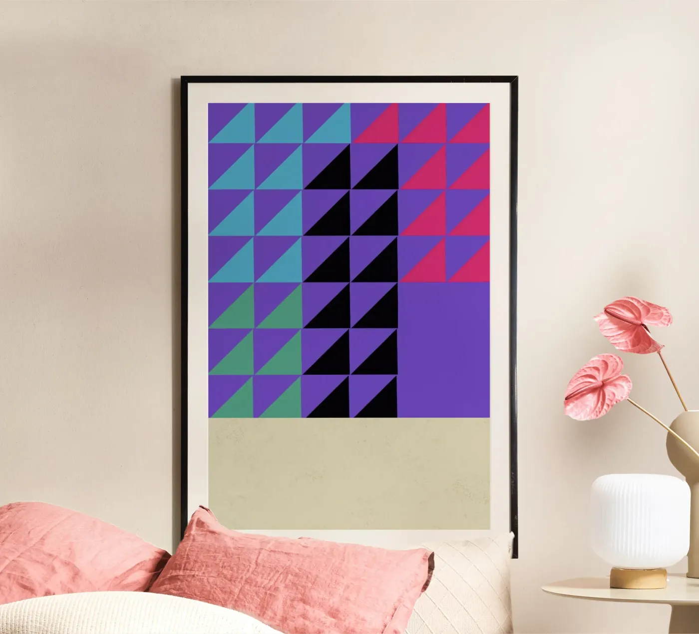 Concentric Vivid poster van Rocket68