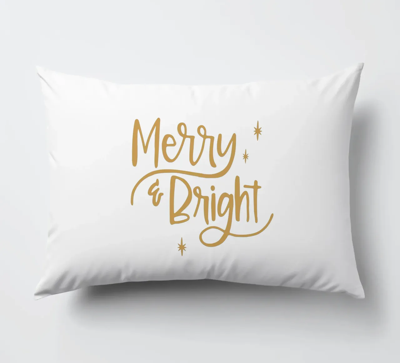 Merry & Bright Typo cuscino da modeern