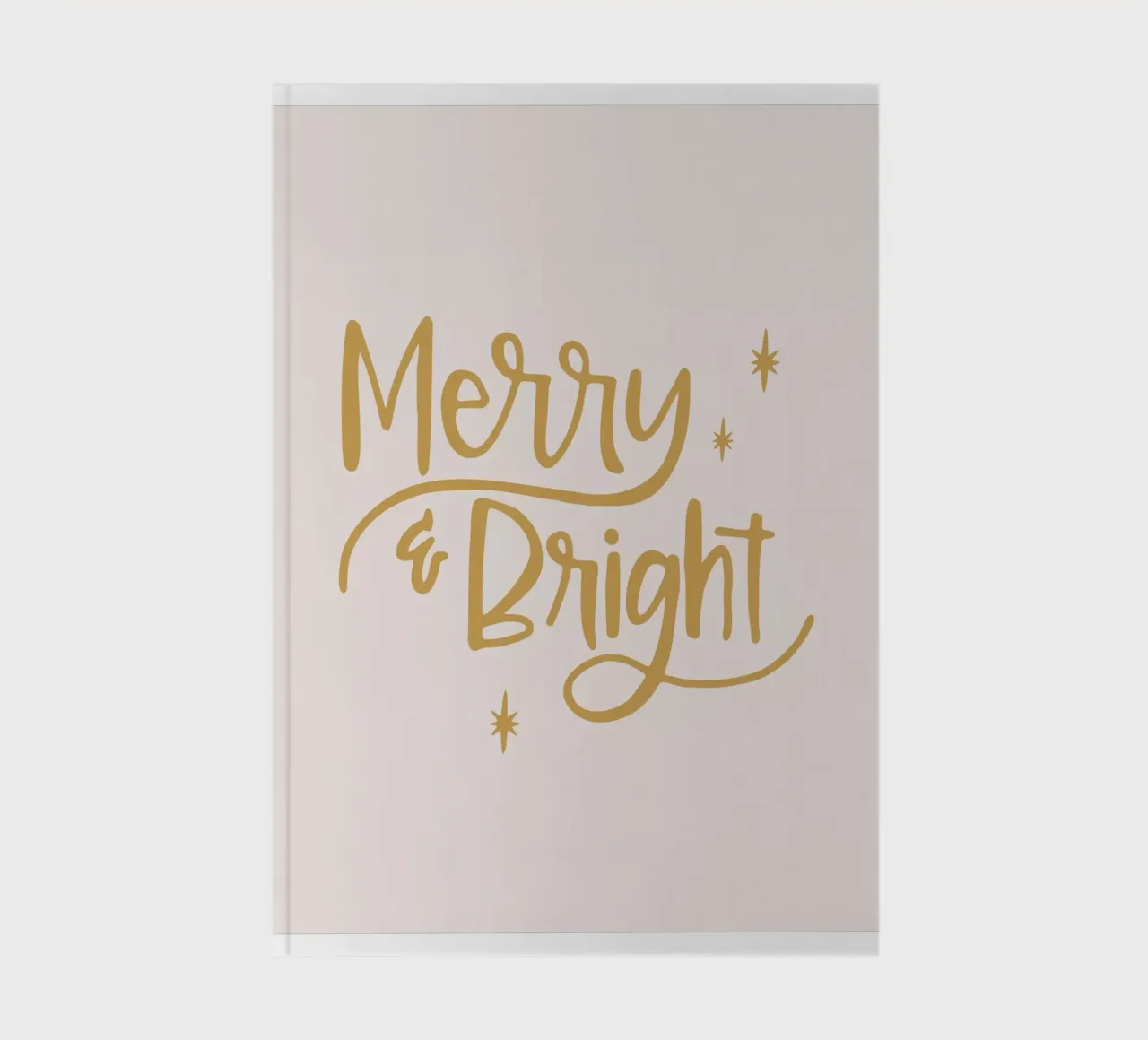 Merry & Bright | beige notebook by modeern